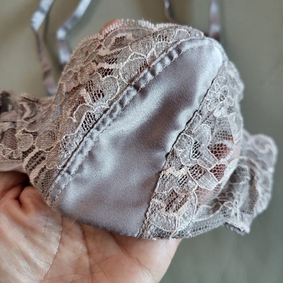 Vintage Christian Dior ballet lavender balconette dainty bra - Picture 3 of 9